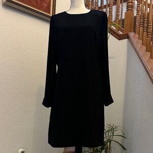 Elegant Black Long-Sleeve J.Crew Dress